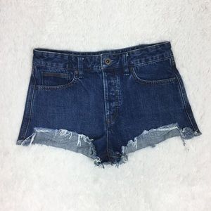 Free People cut off denim shorts